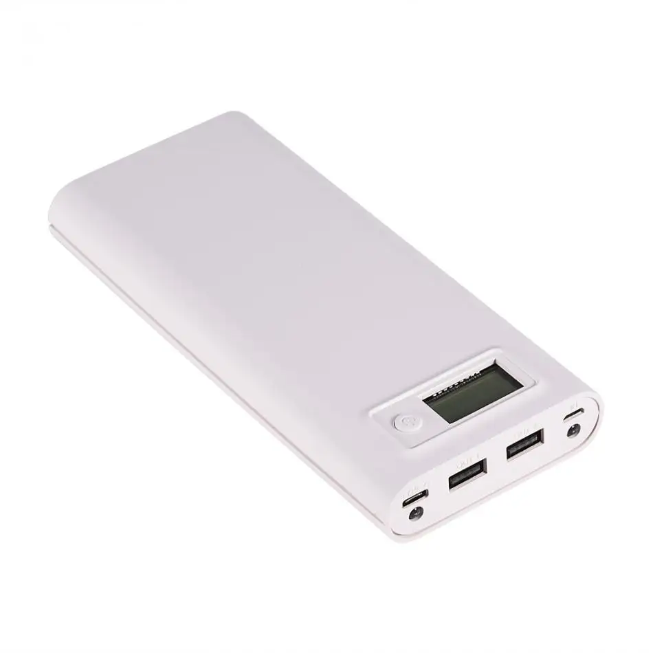 20000 мАч 8x18650 зарядное устройство для аккумуляторов двойной USB Type C Корпус внешнего