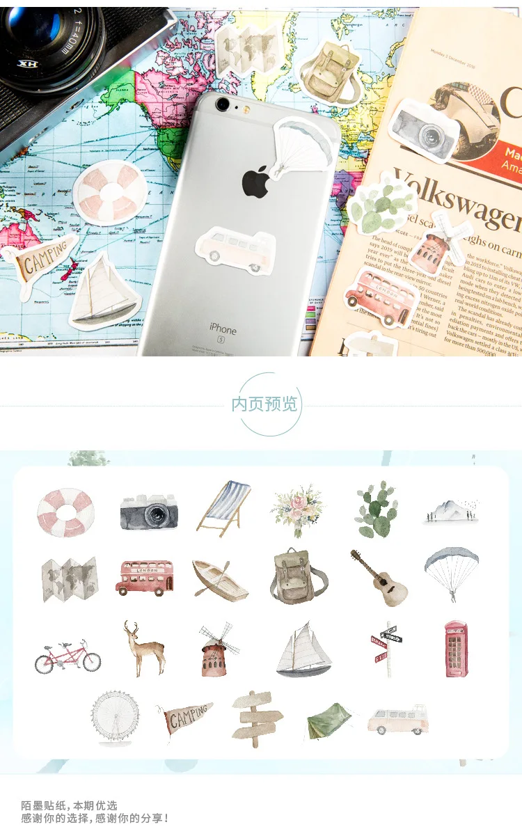 46 шт дорожный стикер для канцелярских товаров Totem Memo sticker s Pack разместил его Kawaii планировщик для скрапбукинга Escolar школьные принадлежности