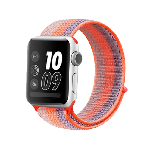 40 Ремешок для спортивных часов для apple watch, ремешок 42 мм, 38 мм, версия apple watch 5/4/3/2/1 наручных часов iwatch, ремешок 44 мм 40 мм двухслойный нейлоновый переплет ремешок для часов - Цвет ремешка: 40