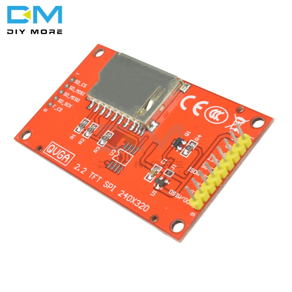 2 'ƈ дюймов 240x320 точек интерфейс SPI TFT ЖК серийная плата модуль дисплея 240*320 ILI9341