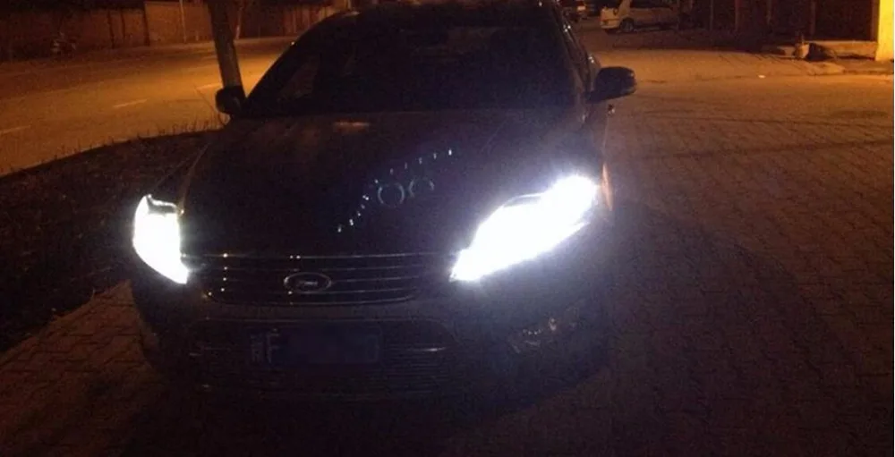 2008 2009 2010 2011 2012y автомобильный Стайлинг для Mondeo светодиодные дневные ходовые огни на передних фарах Противотуманные фары для mondeo fusion