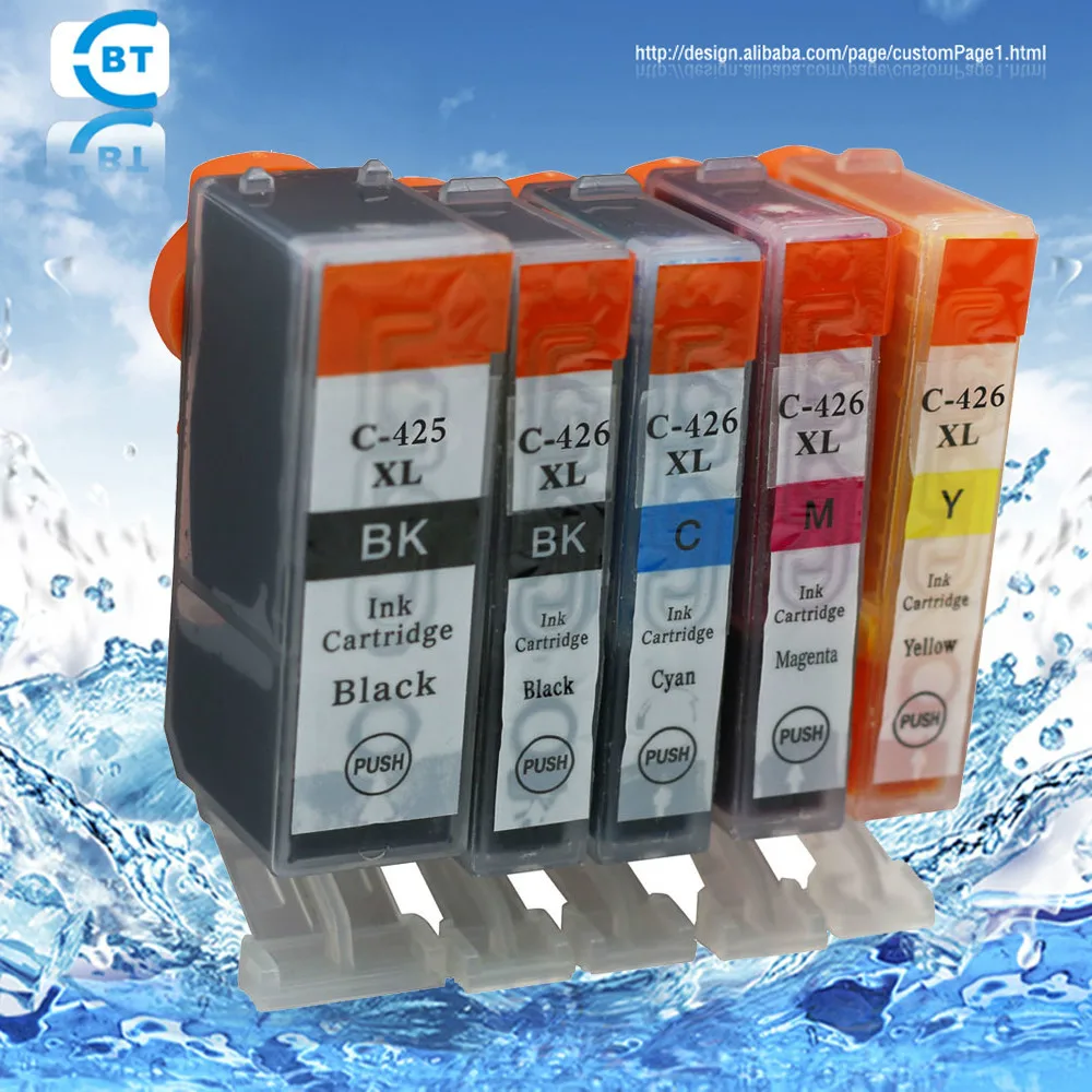 6 шт. совместимый чернильный картридж canon pgi-425bk CLI-426 для принтера MG5140/MG5240/IP4840 PIXMA