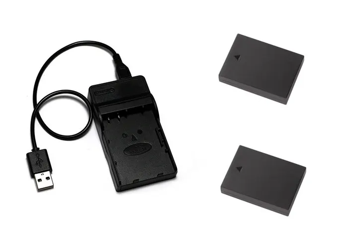 2X LP-E10 LPE10 Батарея + USB Зарядное устройство для цифровой однообъективной