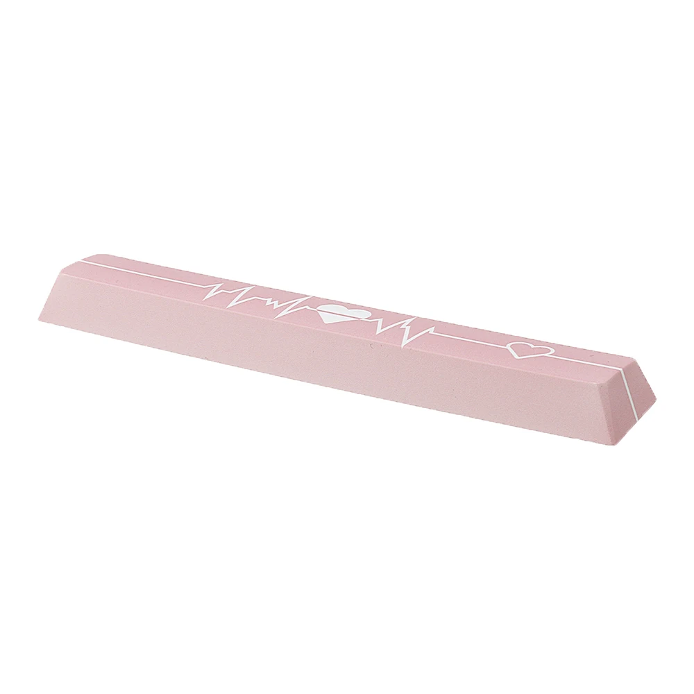 Пятисторонний Dyesub розовый сердце PBT пробел бар 6.25u Новинка Keycap