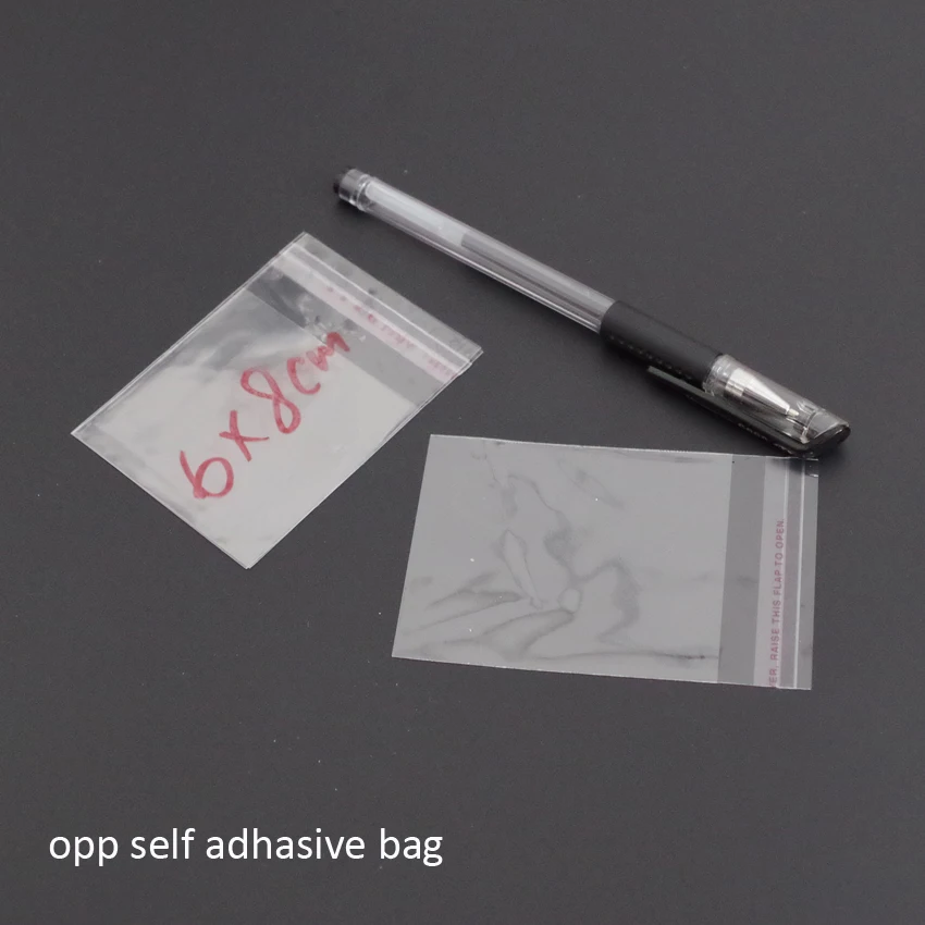 1000 шт. пакеты для упаковки подарков 4x 6/5x 7/5x 8/6x 8/6x1 2/7x1 2/8x10 см|adhesive transparent|adhesive bagadhesive