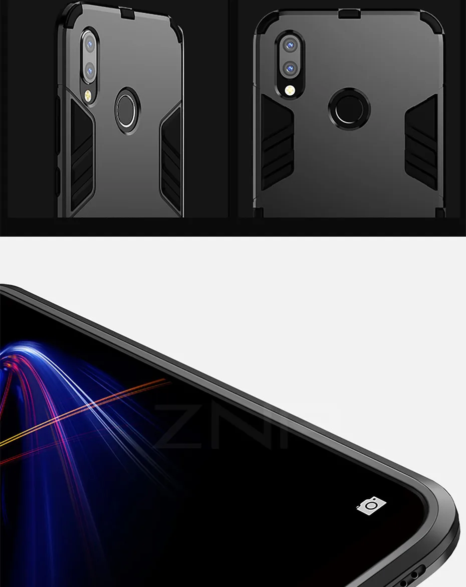 ZNP 360 Полный противоударный чехол для телефона huawei Nova 2 2s 3 3i 3e армированный защитный чехол для Honor Play V9 play держатель чехол