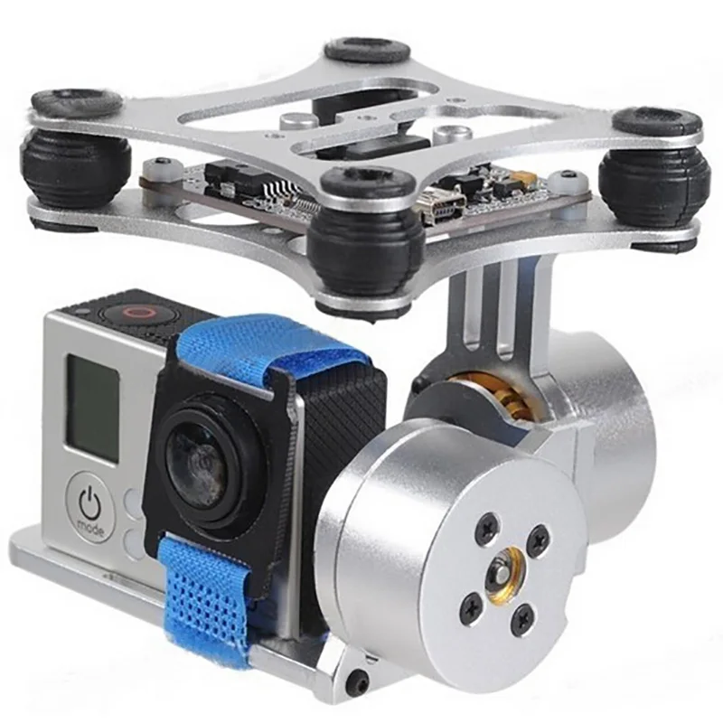 Go Pro 2 оси ЧПУ бесщеточный шарнир для Gopro Hero 3 3+ Крепление камеры с контроллером двигателя для DJI Phantom Quadcopter FPV PTZ