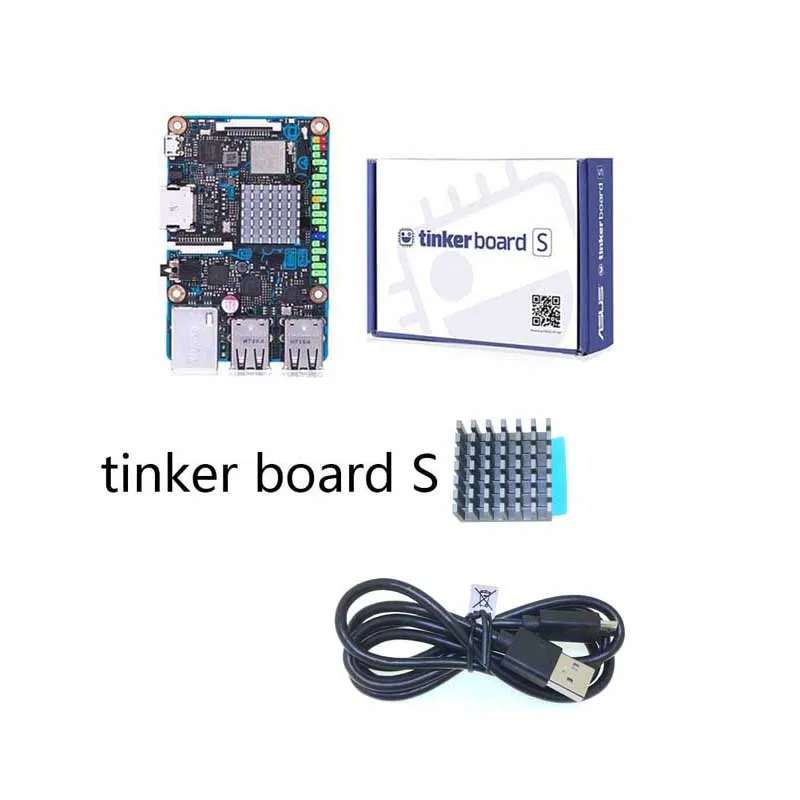 Плата ASUS SBC Tinker S RK3288 SoC 1,8 ГГц четырехъядерный процессор, 600 МГц Mali-T764 GPU 2 Гб LPDDR3 и 16 Гб eMMC TinkerboardS