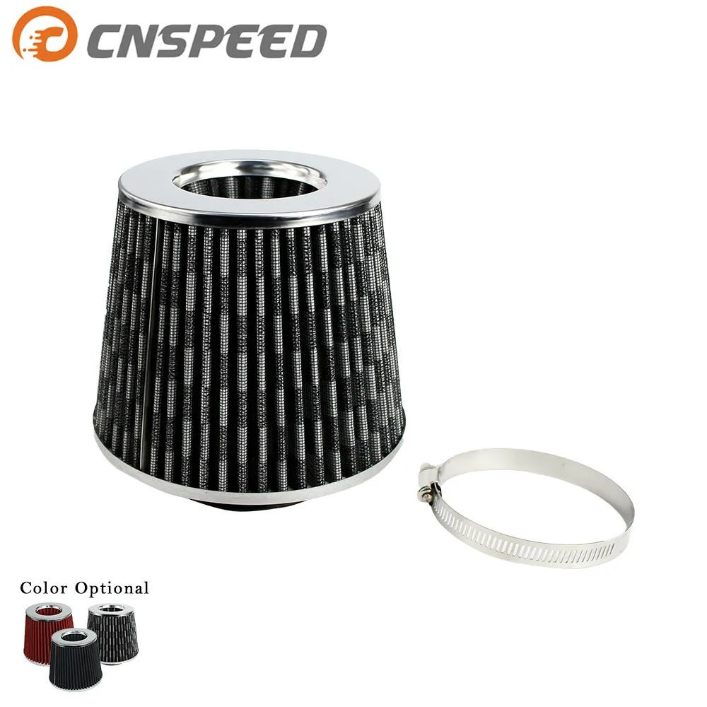 CNSPEED Racing Universal Air Filter 3&quot inch 76mm Intake Height High Flow Cone Cold Performance YC100926|cold air intake|air intake