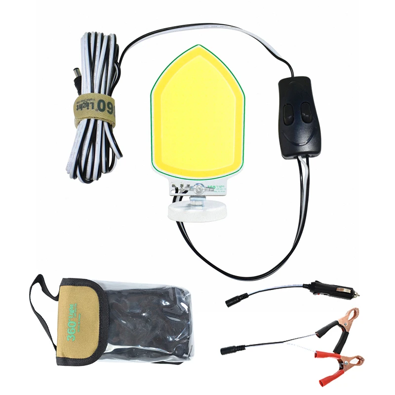 

360light 120W Magnet LED work light portable lantern outdoor led camping light telescopic fishing lamps for Road Trip BBQ Party