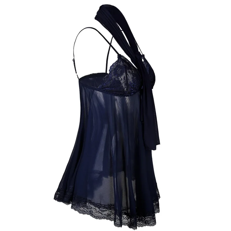 3 шт./компл. сексуальное нижнее белье кружевное ночное ночная сорочка платье