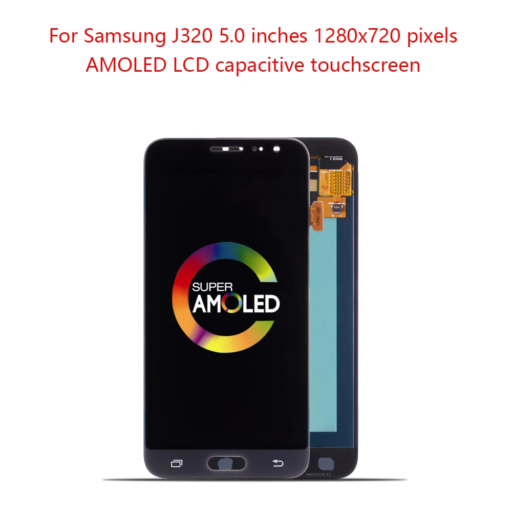 ЖК дисплей Super AMOLED 5 0 для SAMSUNG Galaxy J320 с сенсорным экраном и дигитайзером J3 2016 J320F J320H