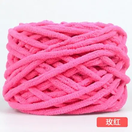 08 Rose Red 600 г/пакет/6 шт., вязаная толстая пряжа, хлопок/акрил, толстая пряжа для шапки, шарфа, свитера, детская теплая одежда, ручная вязка - Цвет: 08 Rose Red