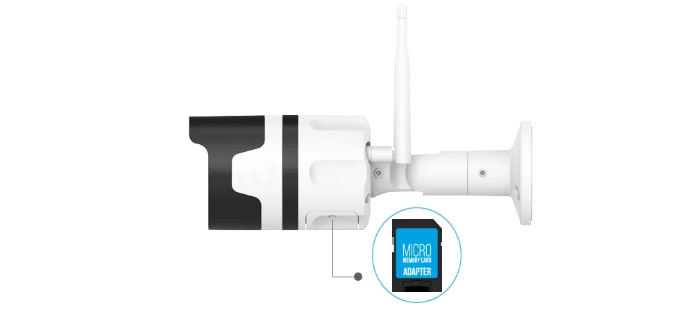 wdskivi Mini HD 1080P Waterproof Outdoor IP Camera P2P WiFi Security Camera Bullet CCTV Surveillance Camera Metal Shell Onvif