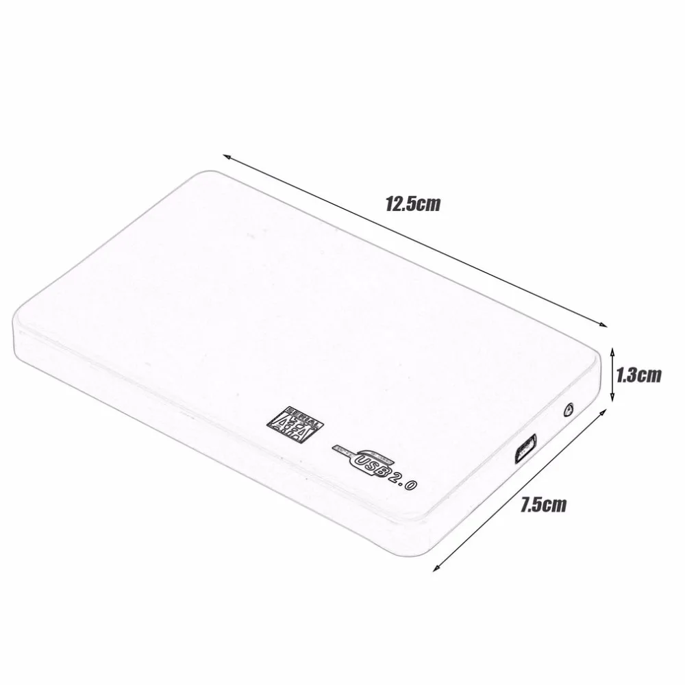 2,5 дюймов USB HDD корпус Sata к USB 2,0 жесткий диск SATA внешний корпус HDD корпус для жесткого диска с usb-кабелем