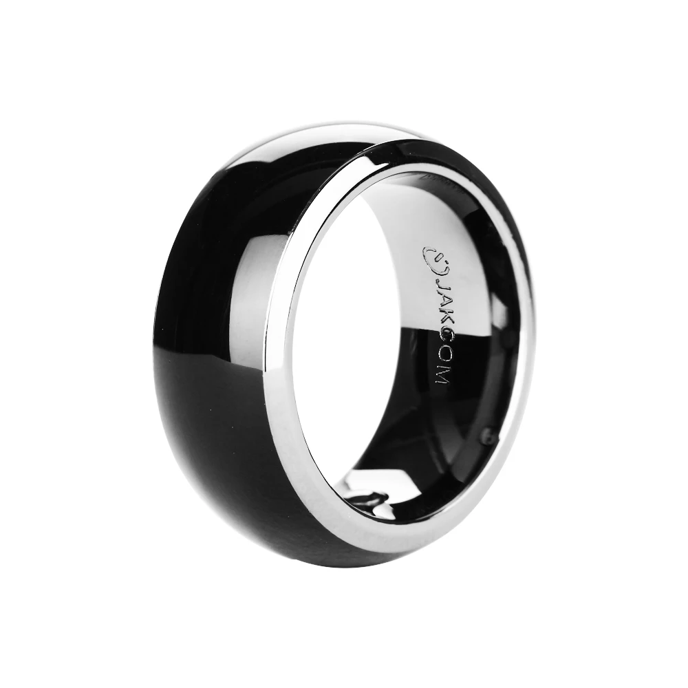 Черный Jakcom R3 смарт Кольцо Magic Finger носить R3F Timer2(MJ02) кольца новая технология для Android Windows NFC Аксессуары для мобильных телефонов - Цвет: Черный