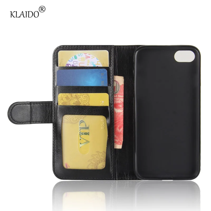 Klaido для apple iphone 8 чехол Шелк Кожа силиконовые откидная крышка Plus с подставкой