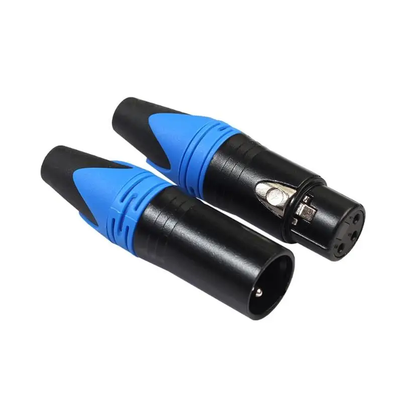 1 пара XLR 3Pin Мужской Женский DIY Аудио кабель штекер Mic Разъемы Разъем под пайку