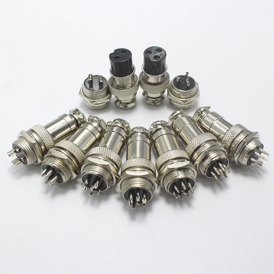 EClyxun 1 комплект GX16 XLR 16 мм 2 3 4 5 6 7 8 9 10 Pin гнездовой штекер мужской шасси крепление гнездо авиационный разъем высокое качество