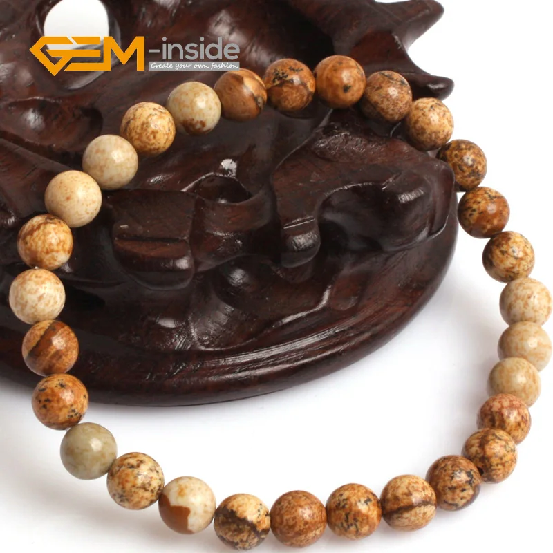 Браслеты женские и мужские с натуральными камнями 4-14 мм 7 5 дюйма | Украшения