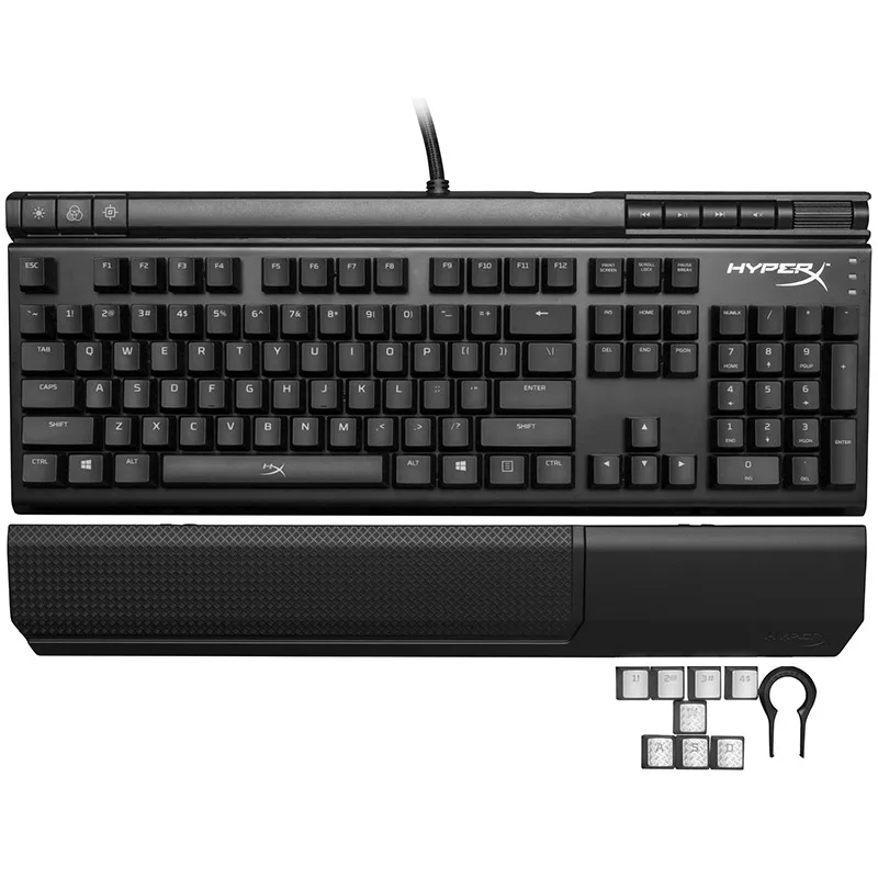 Механическая клавиатура kingston HyperX Alloy Elite с usb-портом для зарядки, прочная стальная рама, эргономичные игровые клавиатуры Cherry MX