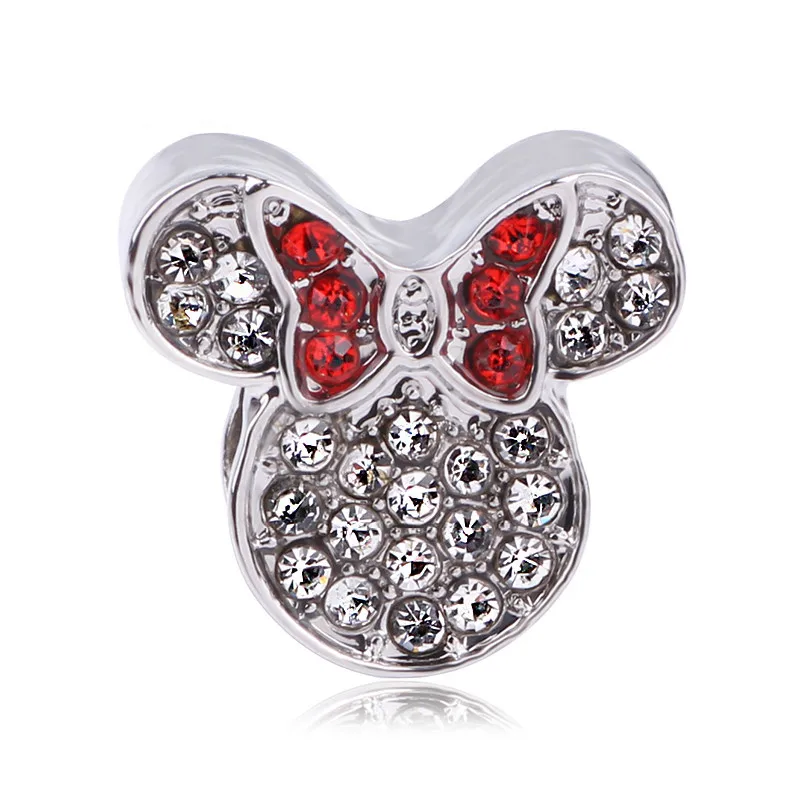 Couqcy Новинка бусинка из ленты Микки сказочное животное Любовь Шарм Подходит Pandora браслет ожерелье сделай сам женское ювелирное изделие подарок
