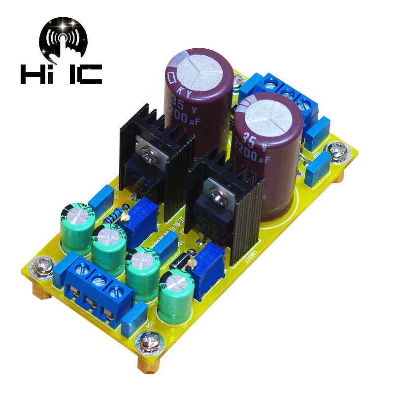 Оливковый LM317 LM337 DC Регулируемый блок питания плата модуля