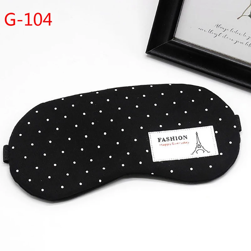 Fashion Striped Cotton Eye Cover Travel Relaxing Sleeping Aid Blindfold Cartoon Sleeping Mask Eyepatch Soft Eye Sleep Mask - Цвет: 4
