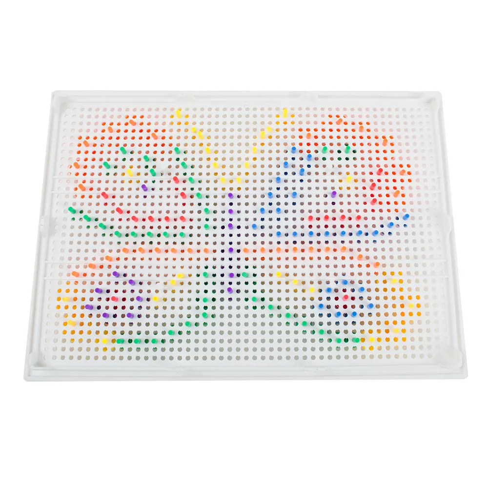 BOHS мозаика Pegboard Peg доска Детская школа строительные Пазлы игрушки с идеями