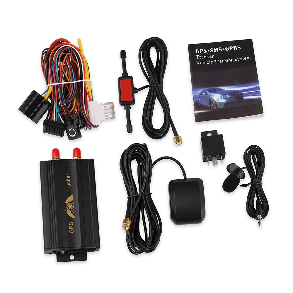 No Retail Box Автомобильный gps шпионская автомобиля "отключает масло Мощность регистрации данных монитор голос gps локатор GSM трек сигнал ACC SOS TK103A геозонирования, 12 V-24 V - Цвет: No Retail Box