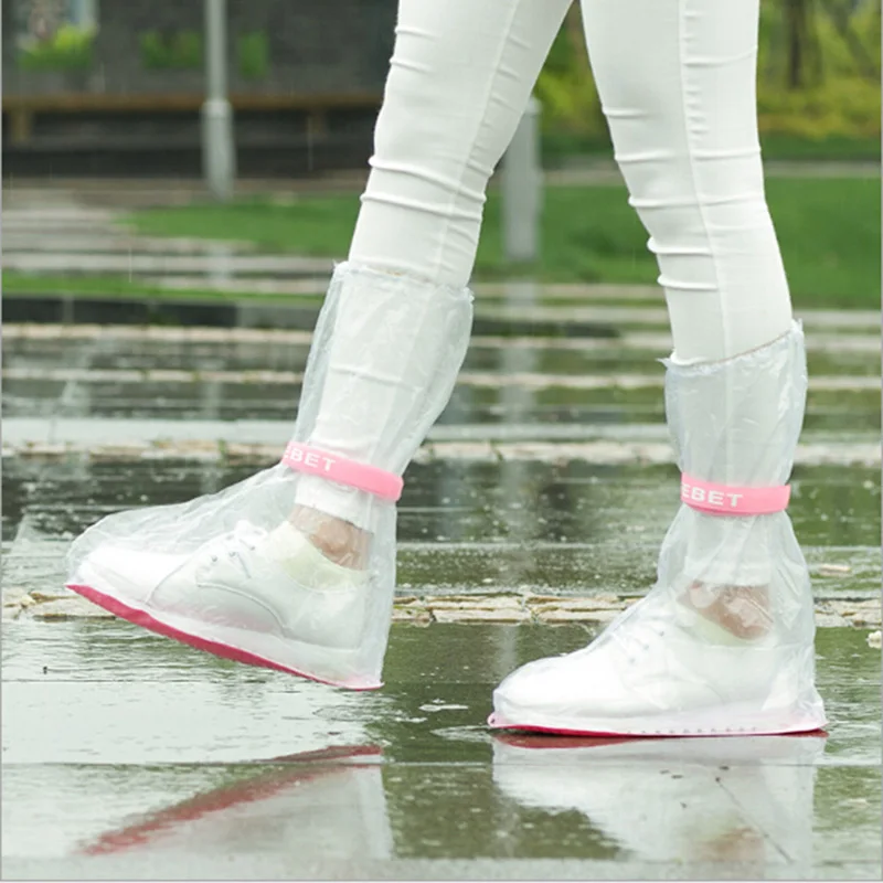 ПВХ водонепроницаемый регулируемый длинный защищающий от дождя чехол для обуви