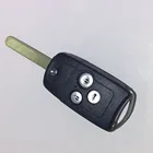 Замена 3 кнопки Uncut Blade FOB чехол откидная оболочка ключа дистанционного управления для Honda Accord Spirior CRV