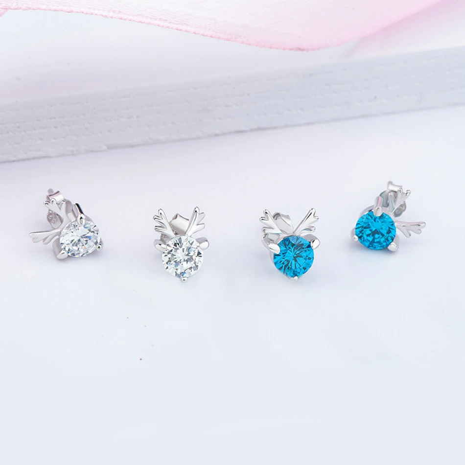 Серьги из серебра 925 женские модные ювелирные изделия со стразами аксессуары для