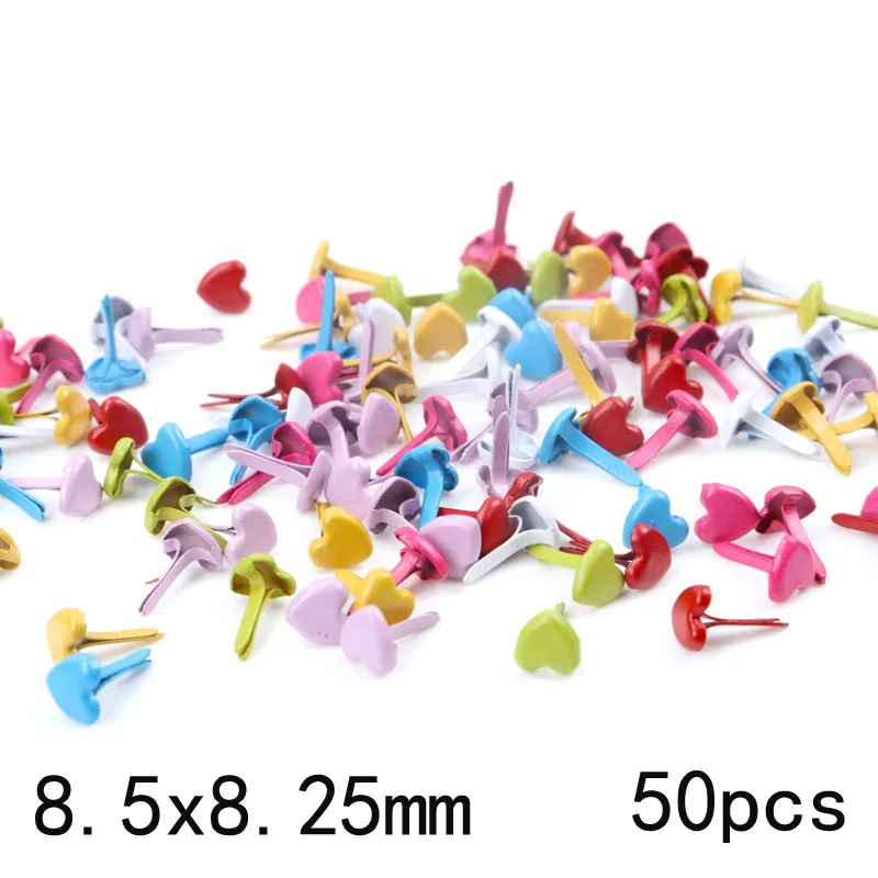 27. 50pcs Микс в форме сердца, звезды цифра со стразами шпильки и шипы для одежды круглые квадратные штифтики для скрапбукинга, украшение застежки - Цвет: 27. 50pcs