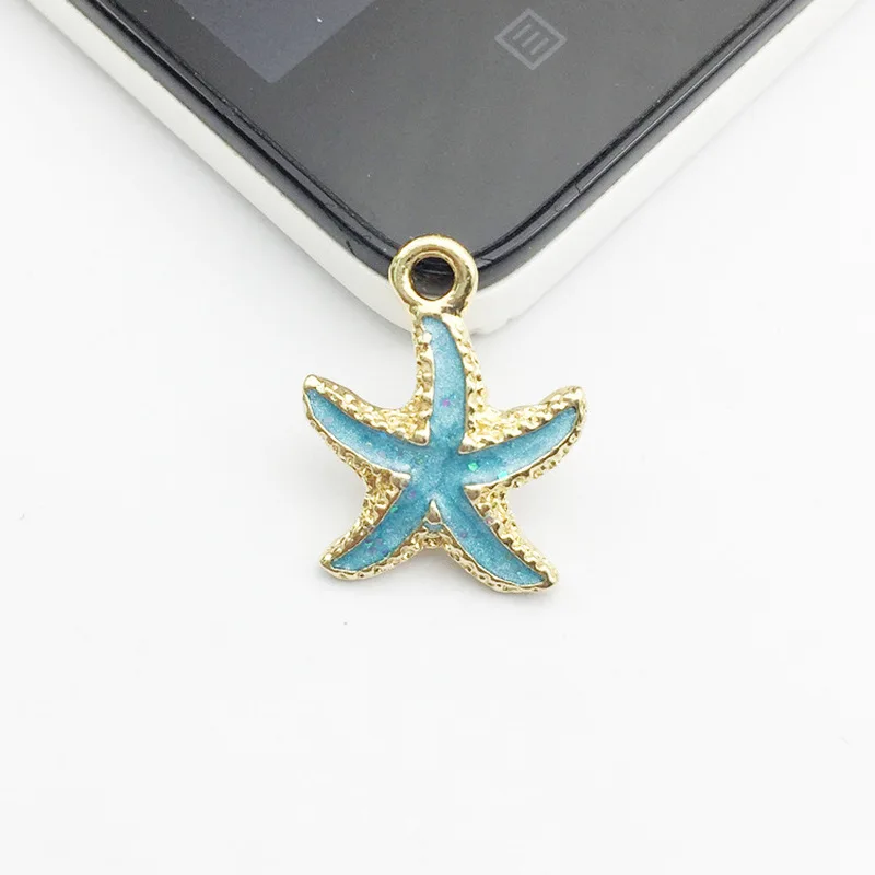 10 шт. морских эмалированных шармов DIY браслет/ожерелье/серьги ювелирные изделия