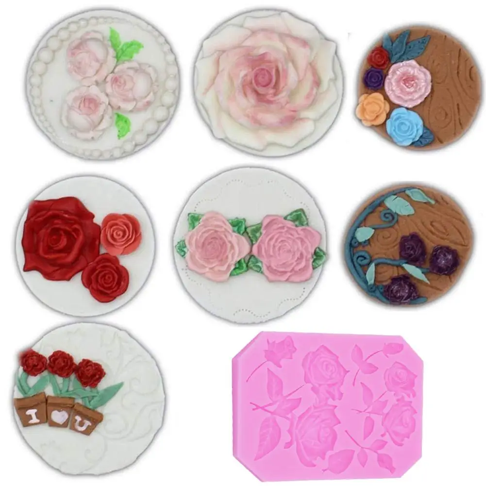 Новинка 1 шт. форма для выпечки тортов DIY большая Роза силиконовые формы жидкость