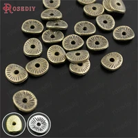 29958200pcs 65mm antique bronze plated zinc alloy round or curved brushed disks spacer bads jewelry findings accessories