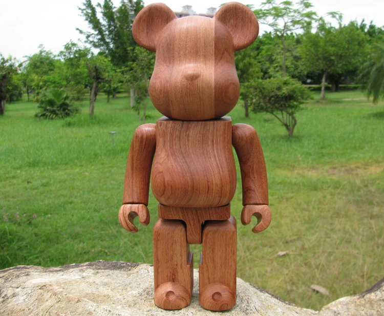 Высокое качество Черный орех бук палисандр дерево Be @ rbrick фигурка модные