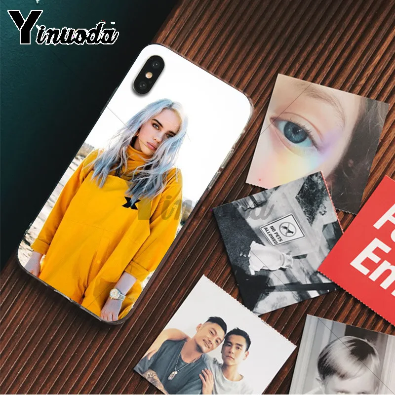 Yinuoda Billie Eilish 13 Девушка ТПУ чехол для телефона оболочка для Apple iPhone 8 7 6 6S Plus X XS MAX 5 5S SE XR Чехлы для мобильных телефонов