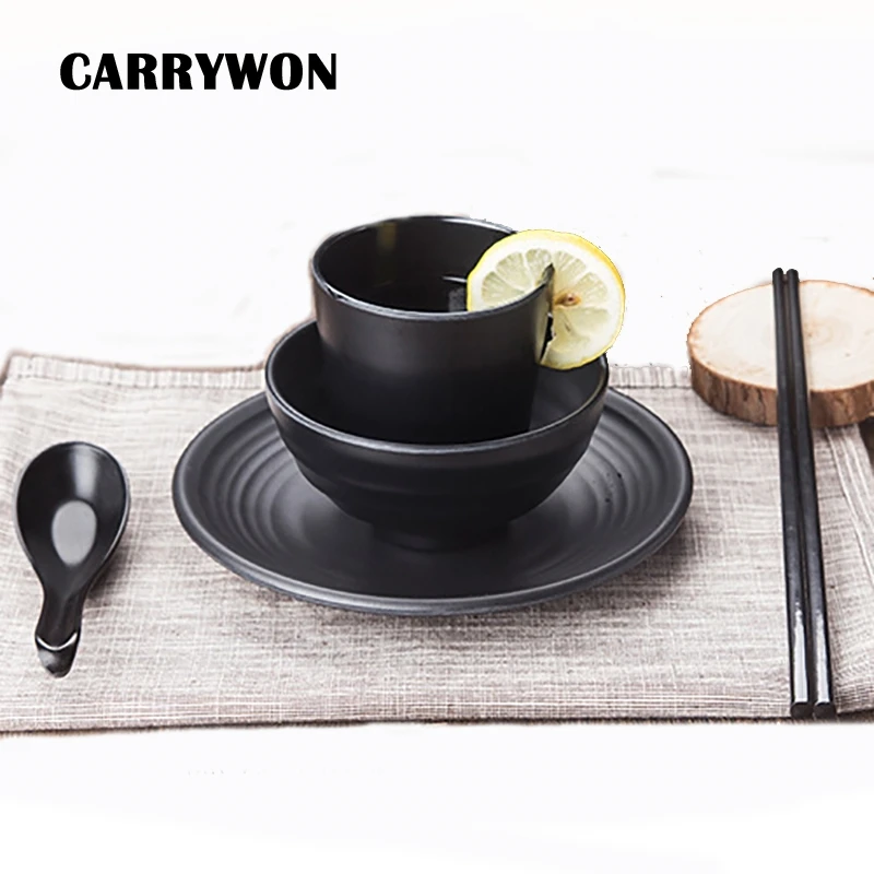 CARRYWON черные матовые японские блюда имитация фарфора посуда еда Закуски суши