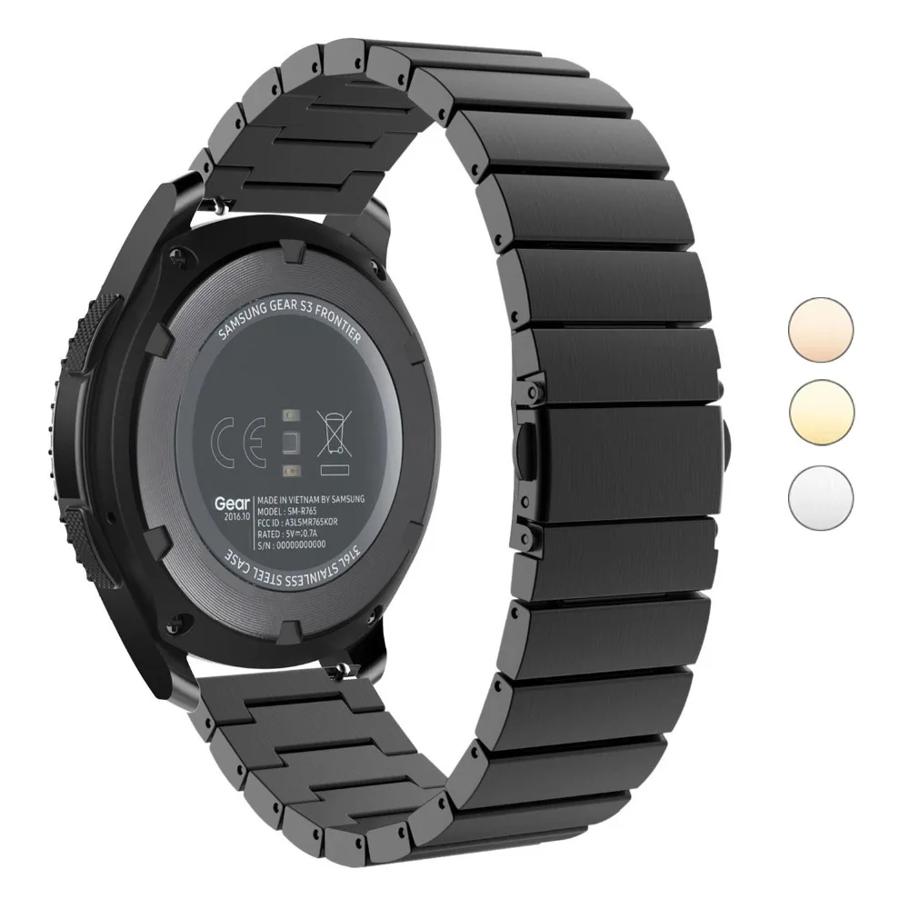 Ремешок для часов Samsung Galaxy Gear s3 Bands s2 классический сменный Браслет из нержавеющей