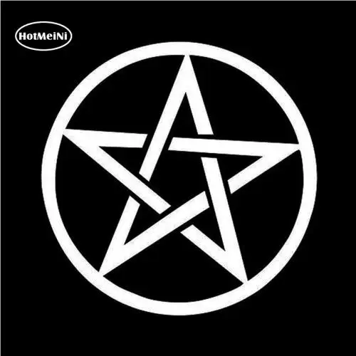 HotMeiNi Pentagram Star Symbolic Fashion Vinyl Decal For Window Bumper Motorcycle Car Sticker Waterproof Black/Silver 11*11cm | Автомобили