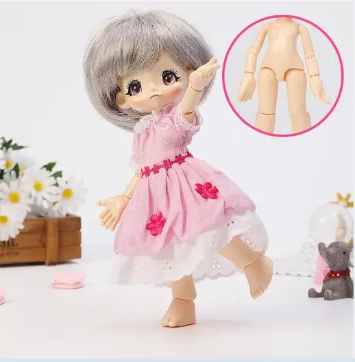 23 см 1/6 BJD куклы Обнаженная кукла аналогичная kikipop кукла-5