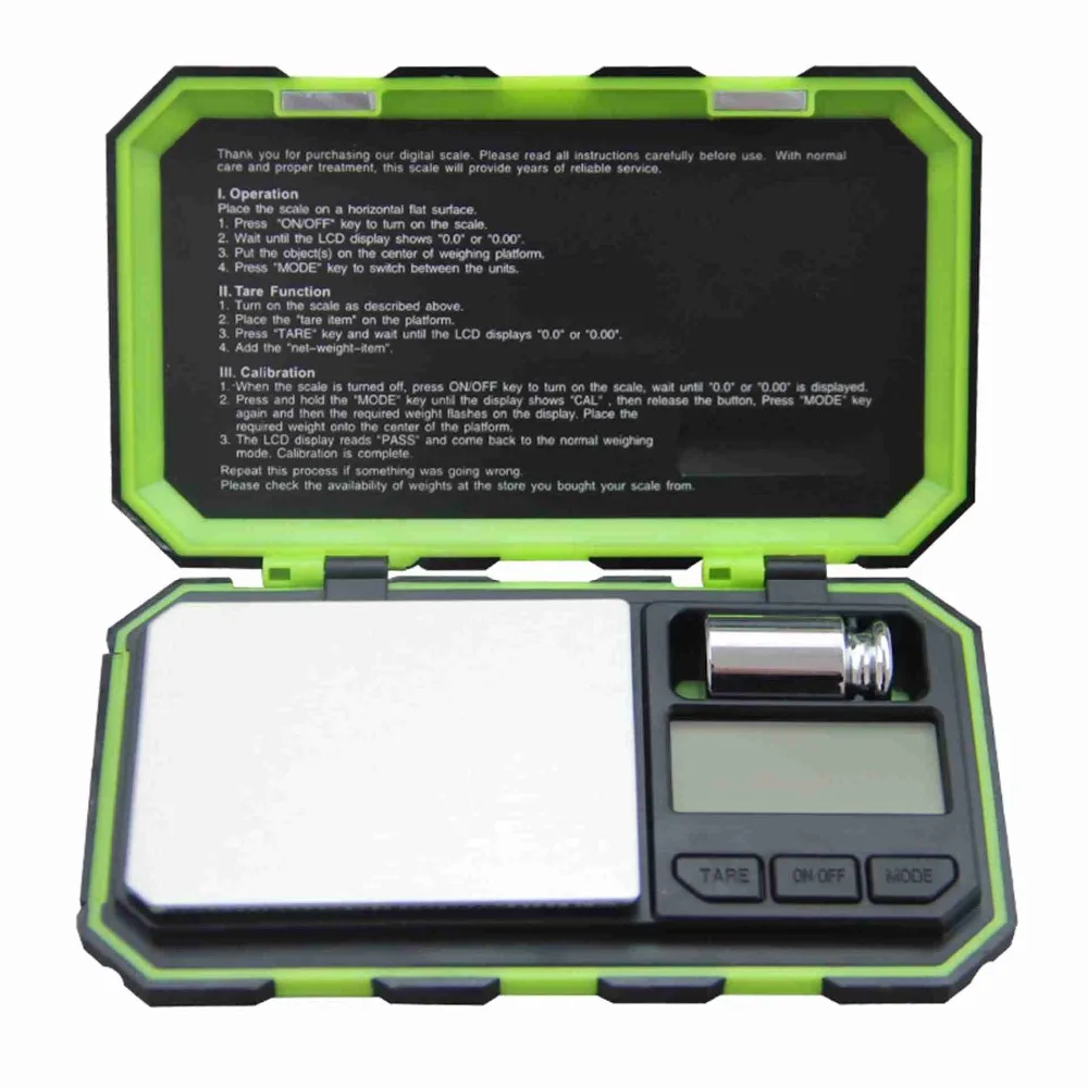 200g x 0.01g Mini Precision Digital Scales for Gold Sterling Silver Jewelry 0.01 Balance Weight Electronic Scale 50G calibration
