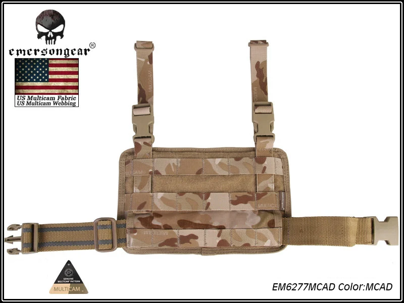 MCAD EMERSONGEAR модульная Rife ножная панель чехол тактический Molle Drop Leg Pouch охотничий пистолет кобура инструменты Molle Pouch EM6277 - Цвет: MCAD