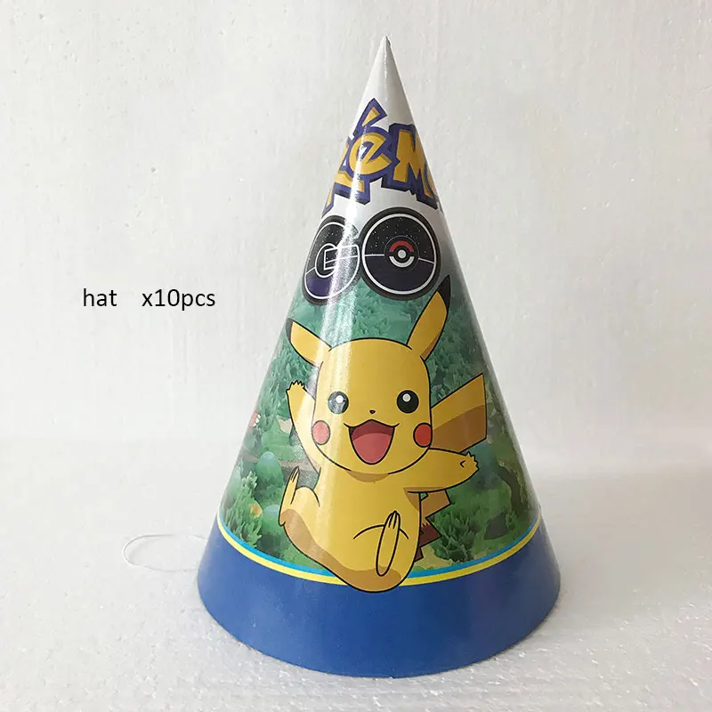 Pokemon Go тематическая вечеринка на день рождения украшения Дети 10 человек Покемон вечерние принадлежности Набор посуды бумажные тарелки подарок для ребенка