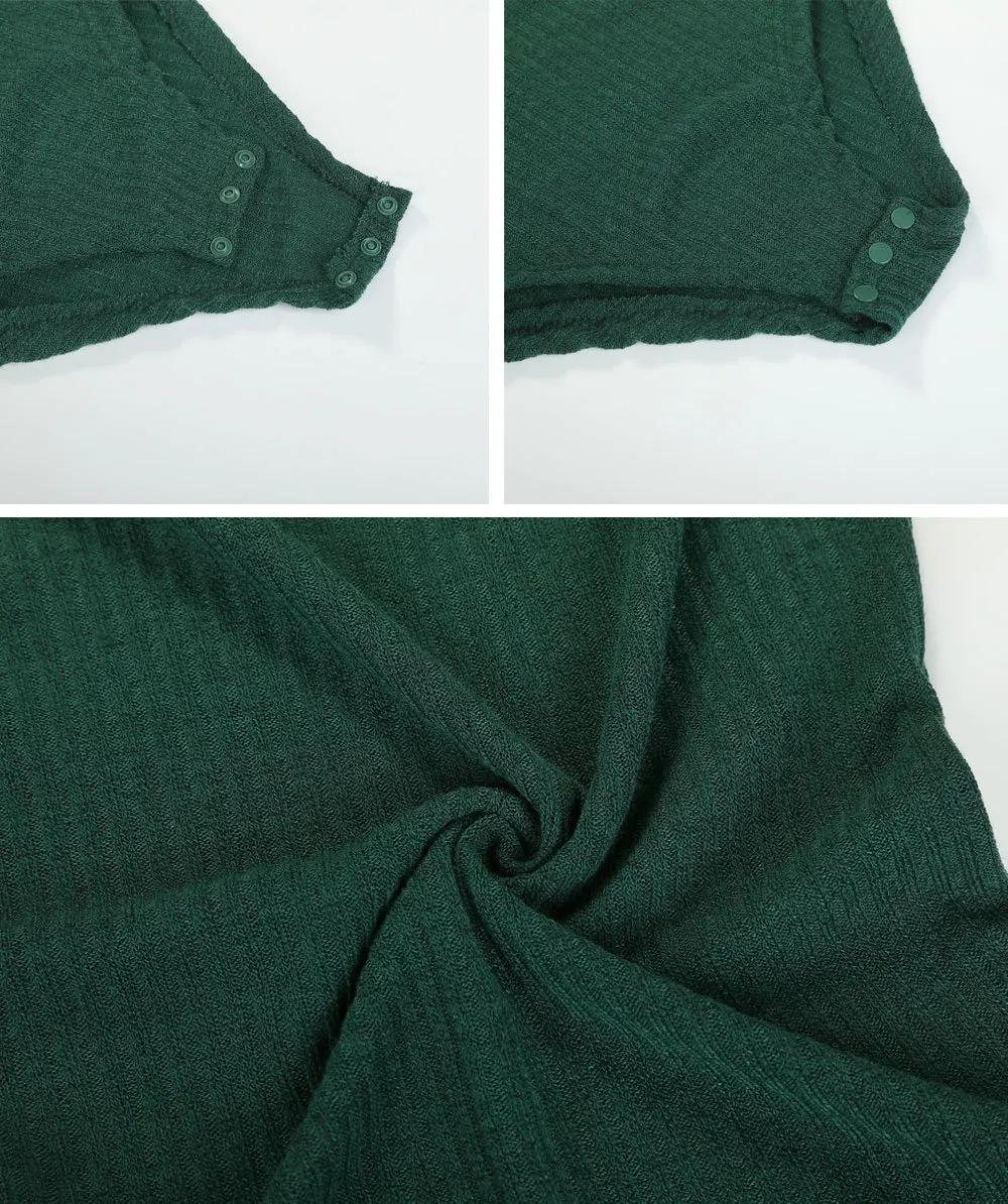 

NANABUBU Sexy Solid Knitted Cotton Turtleneck Skinny Bodysuits Women 2019 Autumn Winter Long Sleeve Bodycon Sheer Bodysuit