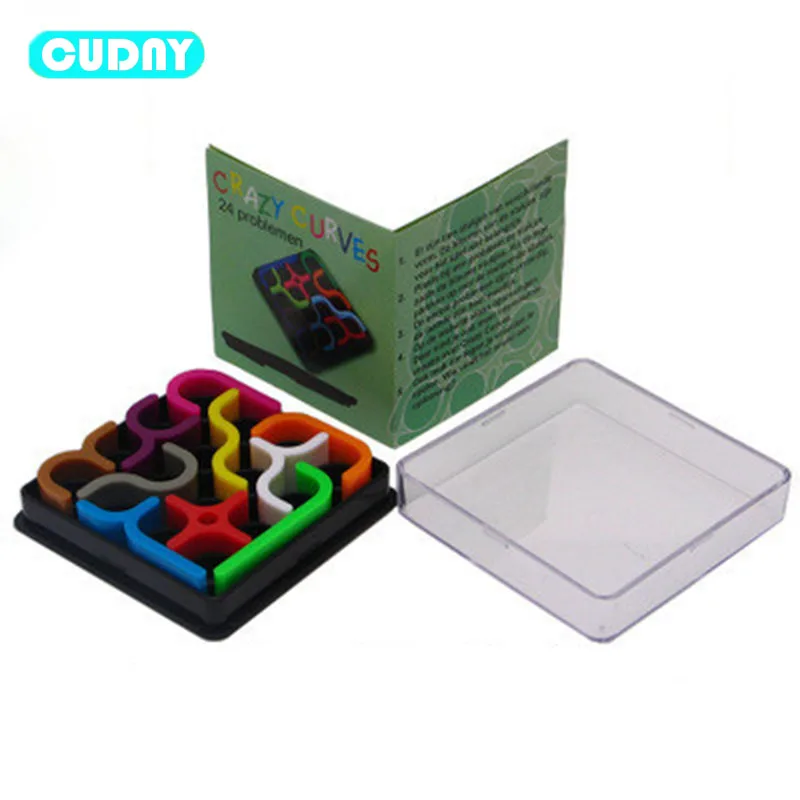 Cudny 24 Уровни Сумасшедший кривые Творческий головоломки Игрушечные лошадки детей