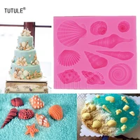 gadgets scallop shells of various marine diy silicone bakeware fondant cake mold chocolate mold chocolate biscuit cake baking m