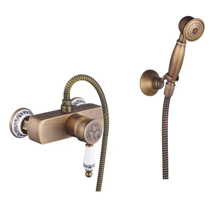 Смеситель для душа с керамическим краном смеситель из античной латуни Набор